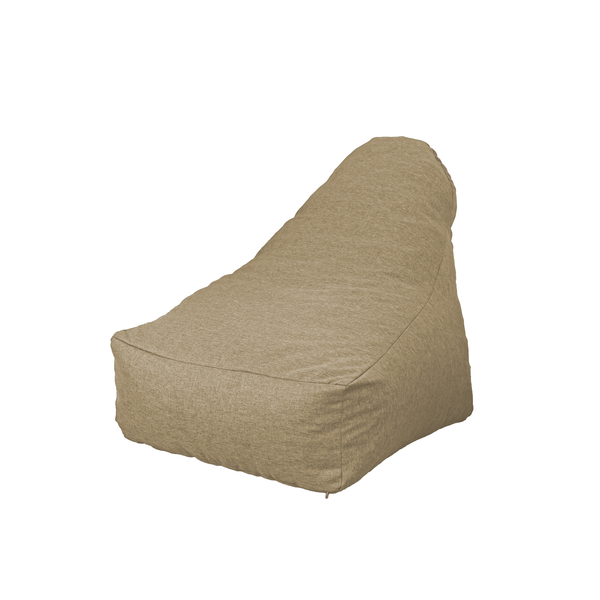 Pouf fauteuil XXL d'intérieur en tissu effet lin - 120x70x90 cm - Beige - Deco-arts.fr