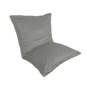 Pouf Cuscino Gigante XL 150x100 Grigio Chiaro - Velluto e Schiuma (Lusso e Comfort)