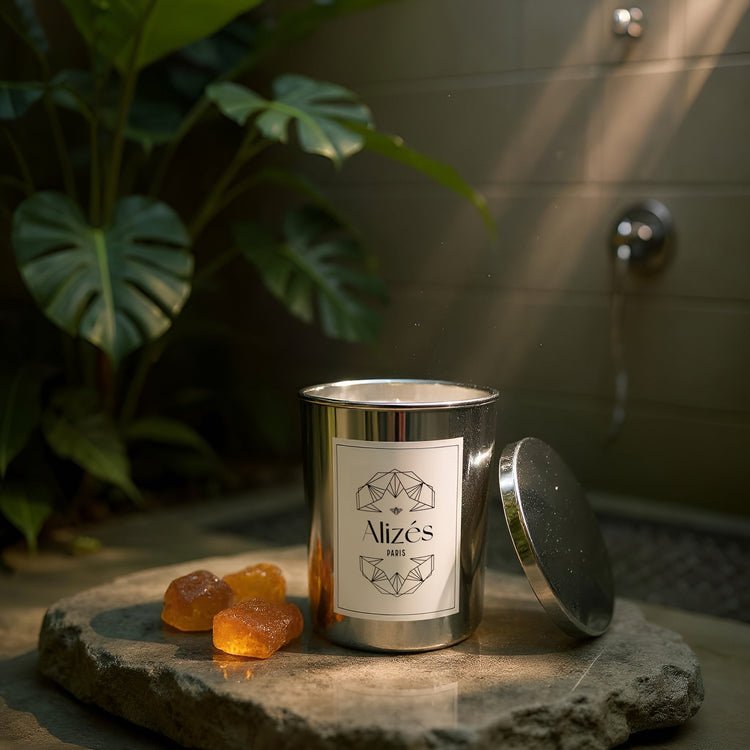 Bougie parfumée naturelle – Cire d’abeille 180g – Fruits & Fleurs - Deco-arts.fr