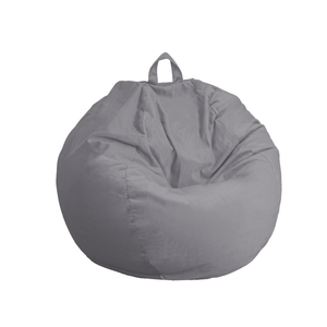 Pouf a Pera Gigante XXL 120x150 Grigio Chiaro - Velluto e Schiuma (Gran Lusso e Comfort)