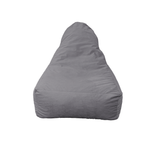 Pouf fauteuil XXL d'intérieur en tissu velours - 120x70x90 cm - Gris clair - Deco-arts.fr