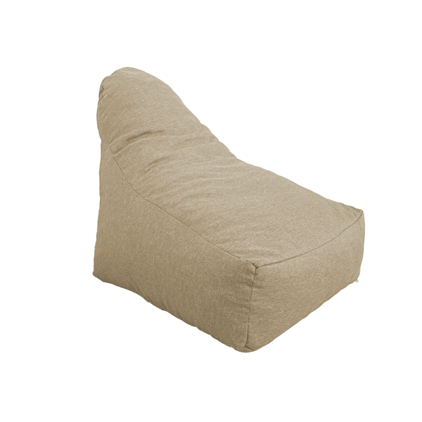 Pouf fauteuil XXL d'intérieur en tissu effet lin - 120x70x90 cm - Beige - Deco-arts.fr