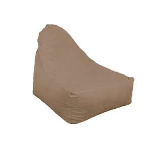 Poltrona Pouf XXL 120x90 Beige - Velluto Setoso & Schiuma (Lusso e Comfort)