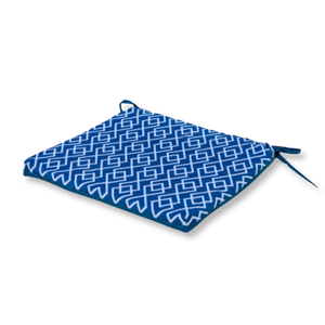 Set di 4 Cuscini per Sedia 35x35 Motif Géométrique Verde - Comfort & Déco (Avec Attaches)
