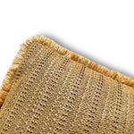 Housse de Coussin Effet Raphia Uni 30x50 - vue latérale