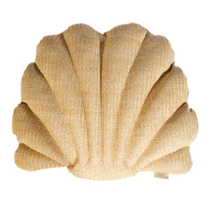 Coussin Coquillage Effet Raphia 45x45 cm - Déco Bohème (Imbottito e Resistente)