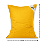 Housse pour Pouf Géant XL 120x80cm Intérieur et Extérieur - Jaune miel - Deco-arts.fr