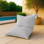 Housse pour Pouf Géant XL 120x80cm Intérieur et Extérieur - Gris galet - Deco-arts.fr