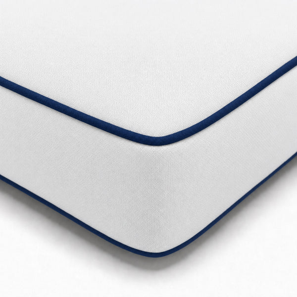 Materassino Premium Lettino 190x60 Bianco - Spessore 10cm & Poggiatesta (Sfoderabile)