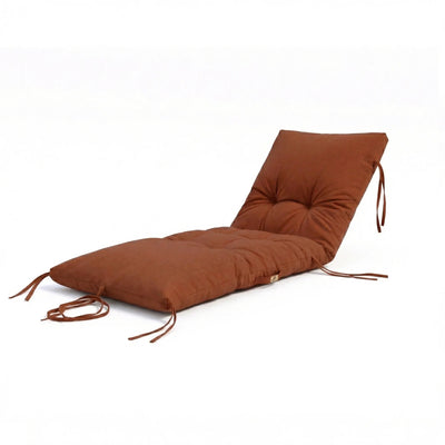 Matelas terracotta 185x55 cm en situation extérieure