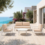 Set Cuscini Salotto da Giardino 50x60 Beige - Larghezza 60 cm (Seduta + Schienale)