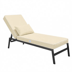 Materassino Premium Lettino 190x60 Giallo Burro - Spessore 10cm & Poggiatesta (Sfoderabile)