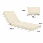 Materassino Premium Lettino 190x60 Giallo Burro - Spessore 10cm & Poggiatesta (Sfoderabile)
