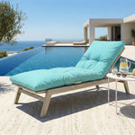 Matelas Bain de Soleil 185x55 Bleu Caraïbes - vue principale