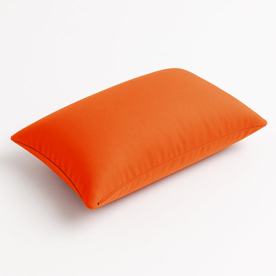 Coussin de décoration extérieur, déhoussable, lot de 2, 60x35cm - Orange - Deco-arts.fr