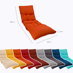Matelas bain de soleil Decoartss orange 185x55 cm, épais 12 cm, imperméable, idéal pour chaise longue extérieure