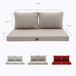 Dimensions et mesures coussin beige chiné noir 100x50 cm