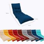 Matelas bain de soleil Decoartss 185x55 cm, bleu pétrole, épais 12 cm, imperméable pour extérieur.
