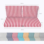 Ambiance jardin avec coussin rouge
