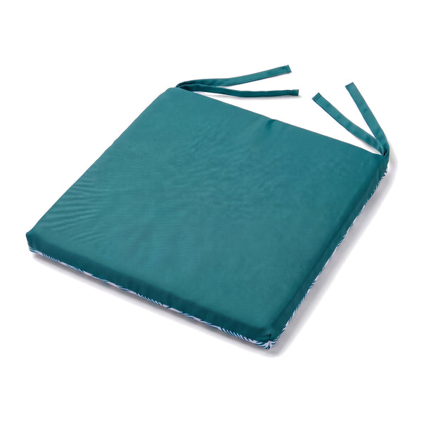 Cuscino per sedia 35x35 Motivo Geometrico Verde, retro