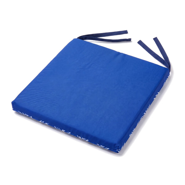 Cuscino per sedia 35x35 Motivo Nautico Blu, retro