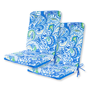 Lot de 2 Coussins Chaise Haut Dossier 95x40 - Motivo Arabesco (Comfort 5cm)