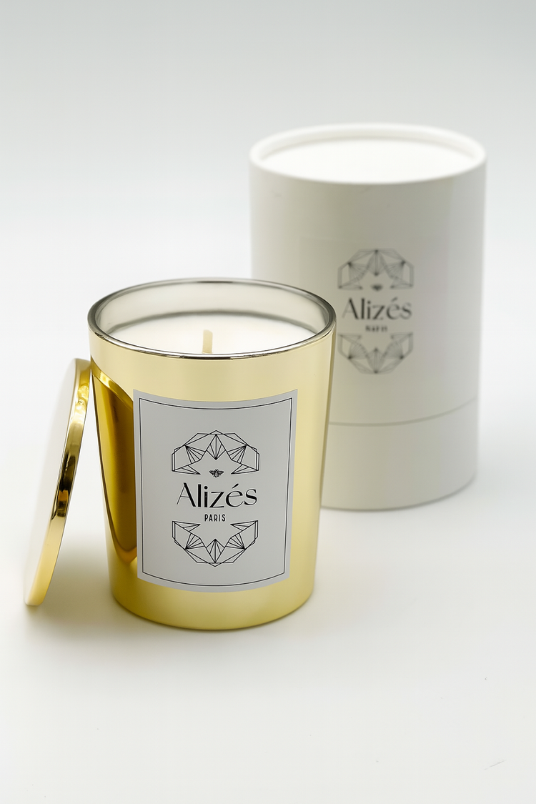 Bougie parfumée naturelle – Cire d’abeille 180g – Patchouli & Ambre - Deco-arts.fr