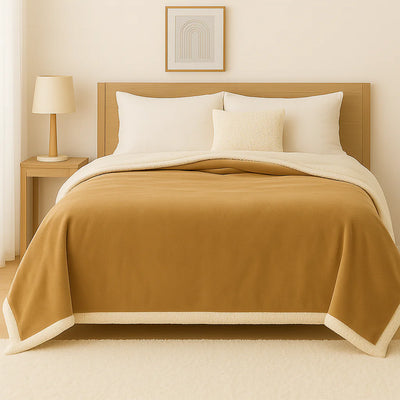 Détail tissu plaid beige