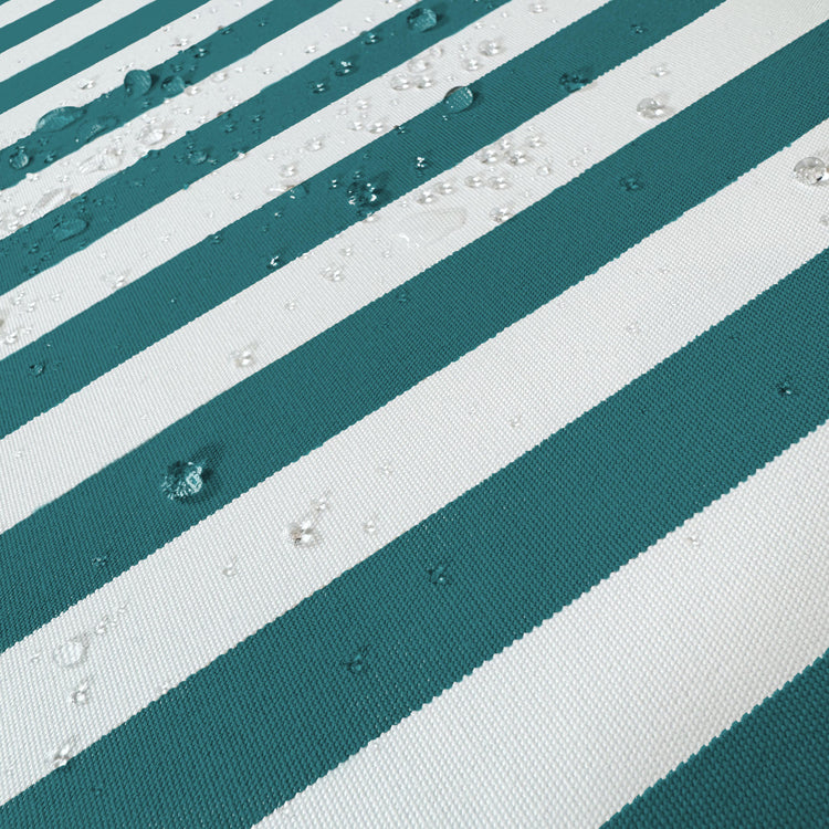 Coussins pour salon de jardin déhoussable 120x60cm - Rayure Vert - Deco-arts.fr