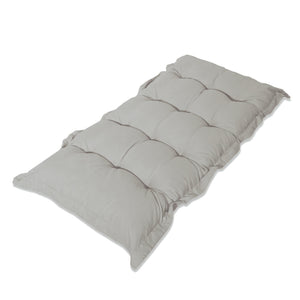 Cuscino Trapuntato per Panca e Pavimento 120x60 Grigio Ciottolo - Spesso 10cm (Versatile)