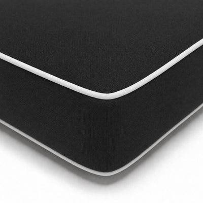 Materassino Premium Lettino 190x60 Grigio Scuro - Spessore 10cm & Poggiatesta (Sfoderabile)