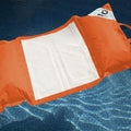 Pouf Galleggiante Piscina XXL 170x90 Arancione - Materassino Amaca a Perle (Comfort Adulto)