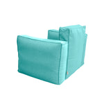 Fauteuil Modulable de Jardin 90x75 Bleu Caraïbes - vue 11