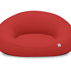 Poltrona Galleggiante Piscina XXL 140x120 Rosso - Tessuto Olefin (Pompa Inclusa)