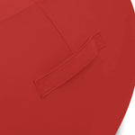 Pouf extérieur flottant pour piscine, taille XXL 140x120 cm, en tissu Olefin rouge avec pompe, design décontracté.