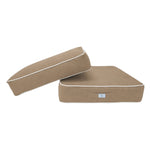 Set Cuscini Premium 60x60 Moka - Spesso 12cm & Finitura con Profilo