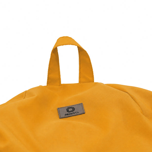 Pouf poire XL d'extérieur - 110x120 cm - Jaune