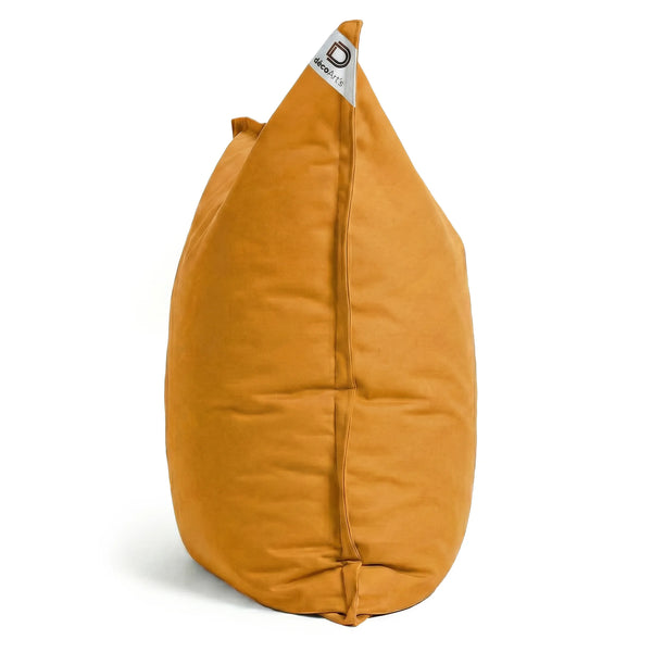 Housse de Pouf Géant XXL 180x140 Jaune Miel - vue latérale