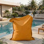 Fodera Pouf Gigante XXL 180x140 Giallo Miele - (Fodera da Riempire - Interno/Esterno)