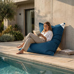 Housse de Pouf Géant XXL 180x140 Bleu Pétrole - vue principale