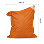 Fodera Pouf Galleggiante XXL 180x140 Arancione - (Fodera da Riempire - Spécial Piscina)