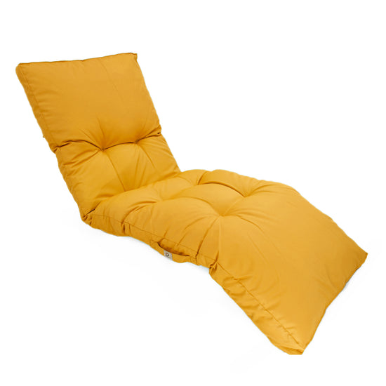 Coussin bain de soleil 185 x55cm Jaune miel - Deco-arts.fr