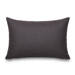 Set di 2 Cuscini d'Accento 60x35 Grigio Carbone - Decorazione Giardino & Sfoderabile