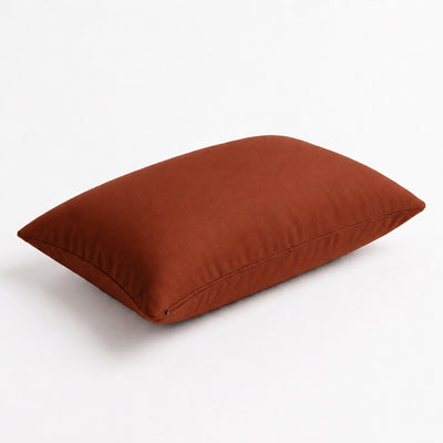 Set di 2 Cuscini d'Accento 60x35 Terracotta - Decorazione Giardino & Sfoderabile