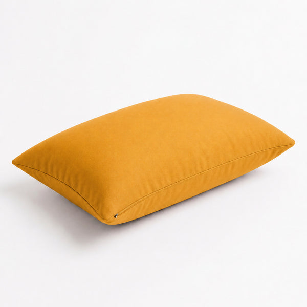 Set di 2 Cuscini d'Accento 60x35 Giallo - Decorazione Giardino & Sfoderabile