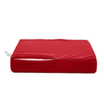 Vue d'ensemble ensemble coussins salon jardin 60x70 rouge