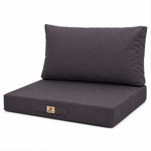 Set Cuscini Salotto da Giardino 60x70 Grigio Carbone - Sfoderabile & Anti-UV (Seduta + Schienale)