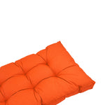 Set Cuscini Trapuntati per Panchina 120x60 Arancione - Spesso 15cm (1 Seduta + 2 Schienali)