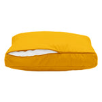 Set Cuscini Salotto da Giardino 100x50 Giallo - Sfoderabile & Anti-UV (1 Seduta + 2 Schienali)