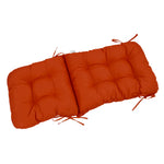 Coussin pour chaise avec dossier - Capitonné - 50x120x8cm - Orange - Deco-arts.fr